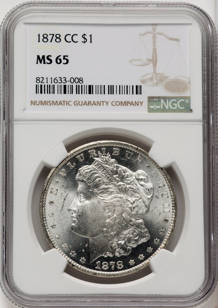 1878-CC Morgan Dollar NGC MS65 (771365017)