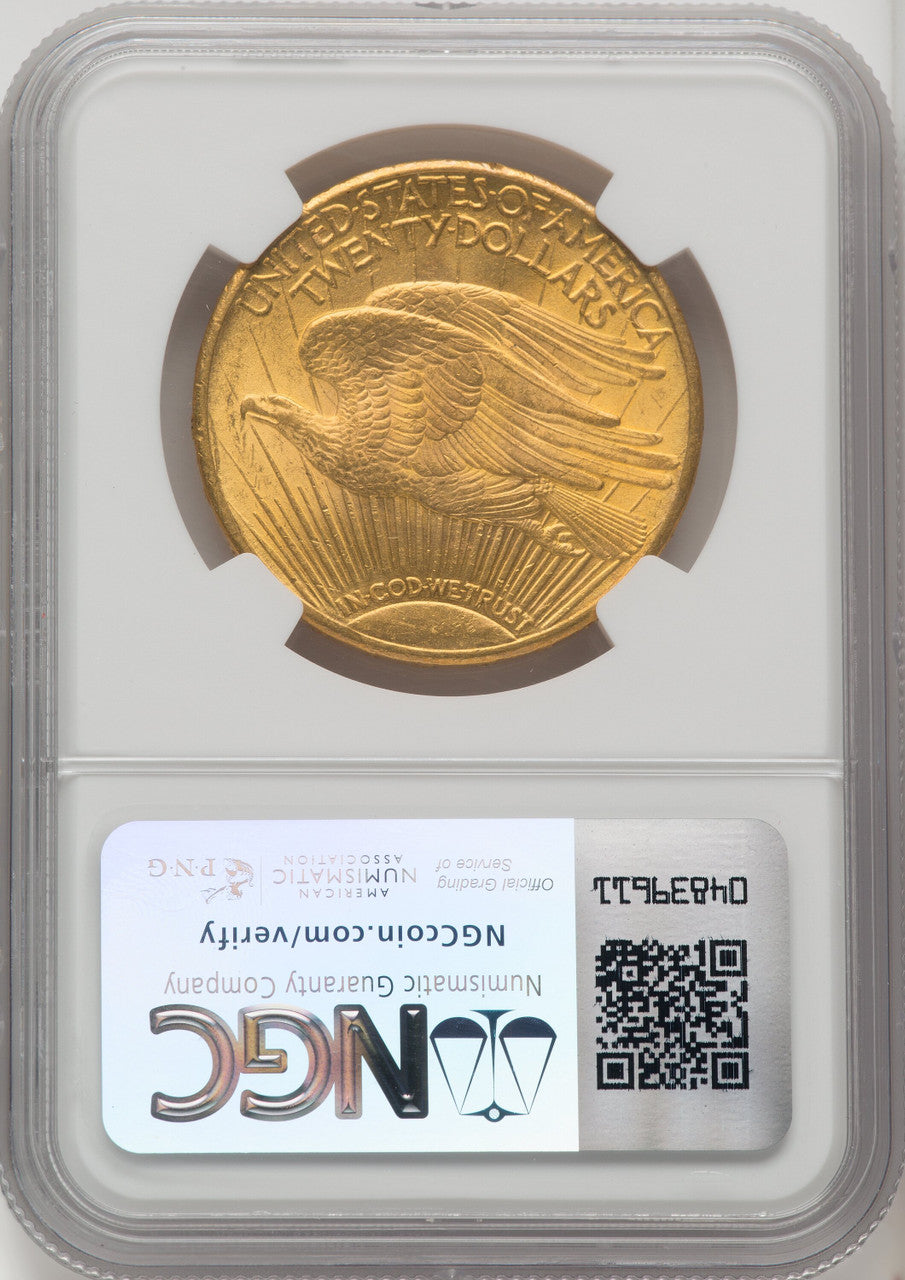 1911 $20 Saint-Gaudens Double Eagle NGC MS65