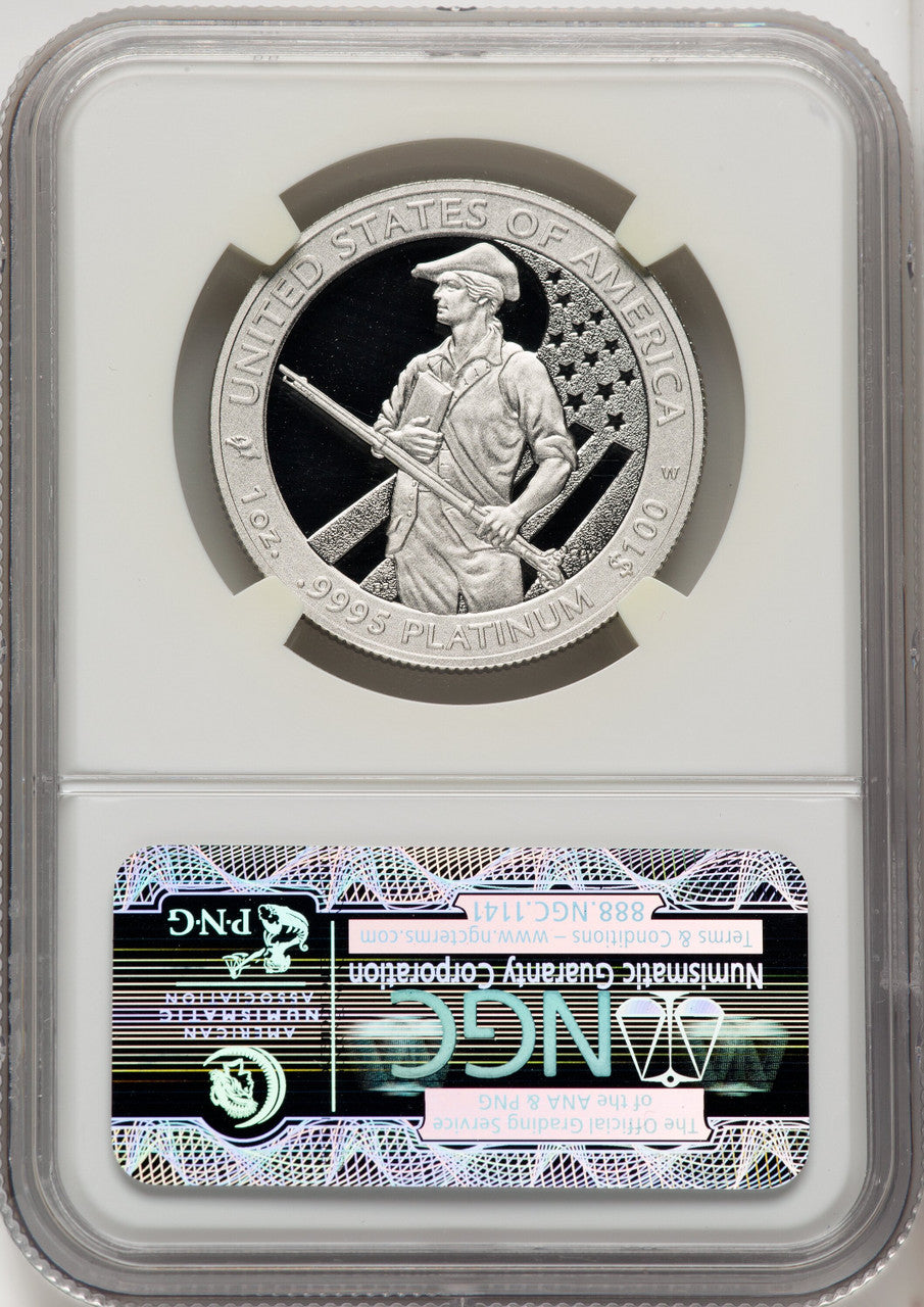 2012-W $100 One-Ounce Platinum Eagle First Strike ER Blue NGC PF70 (771090043)