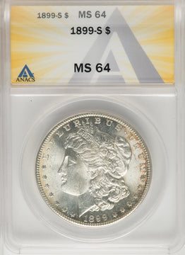 1899-S Morgan Dollar ANACS MS64