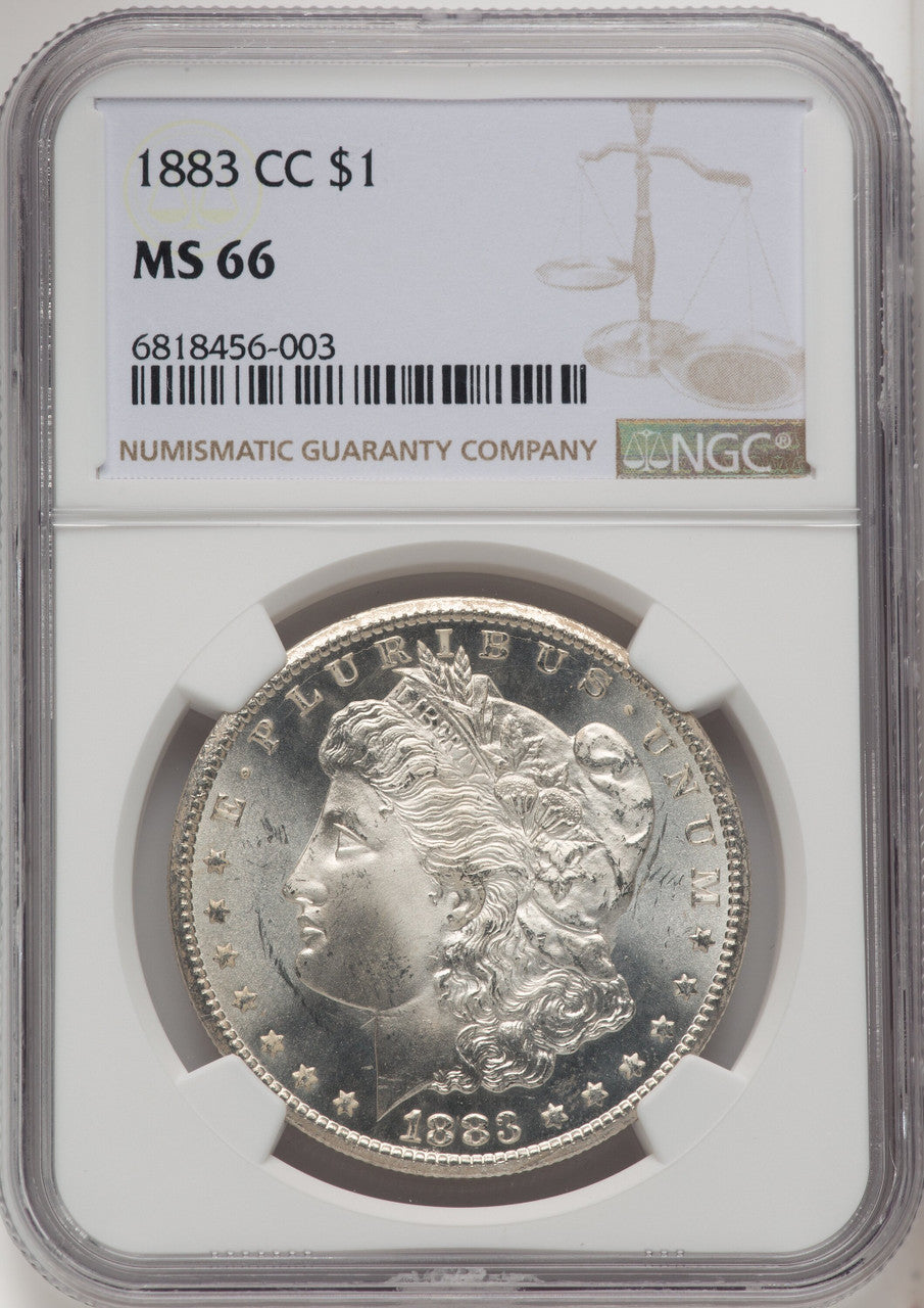1883-CC Morgan Dollar NGC MS66 (771822027)