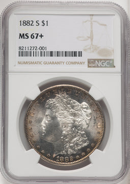 1882-S Morgan Dollar NGC MS67+