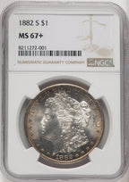 1882-S Morgan Dollar NGC MS67+