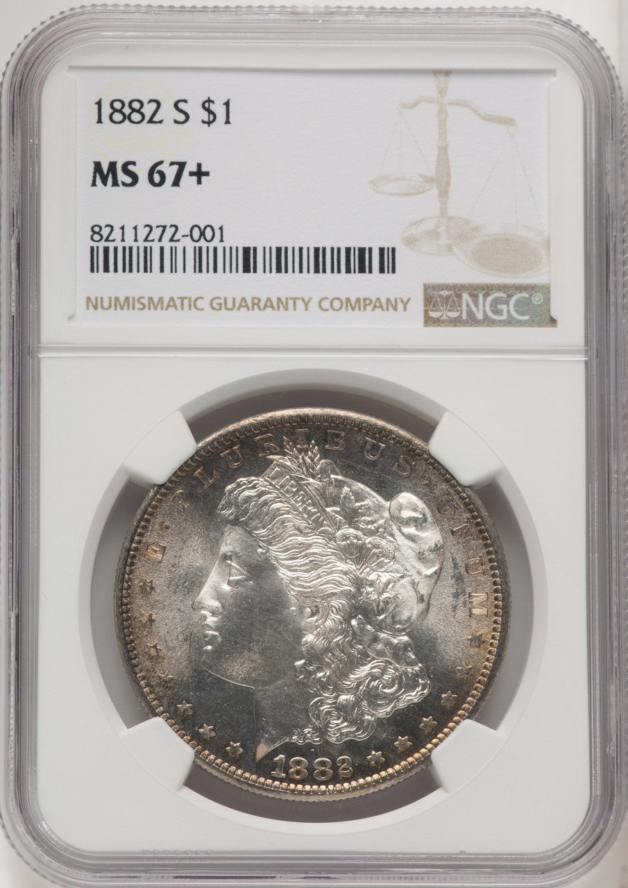 1882-S Morgan Dollar NGC MS67+