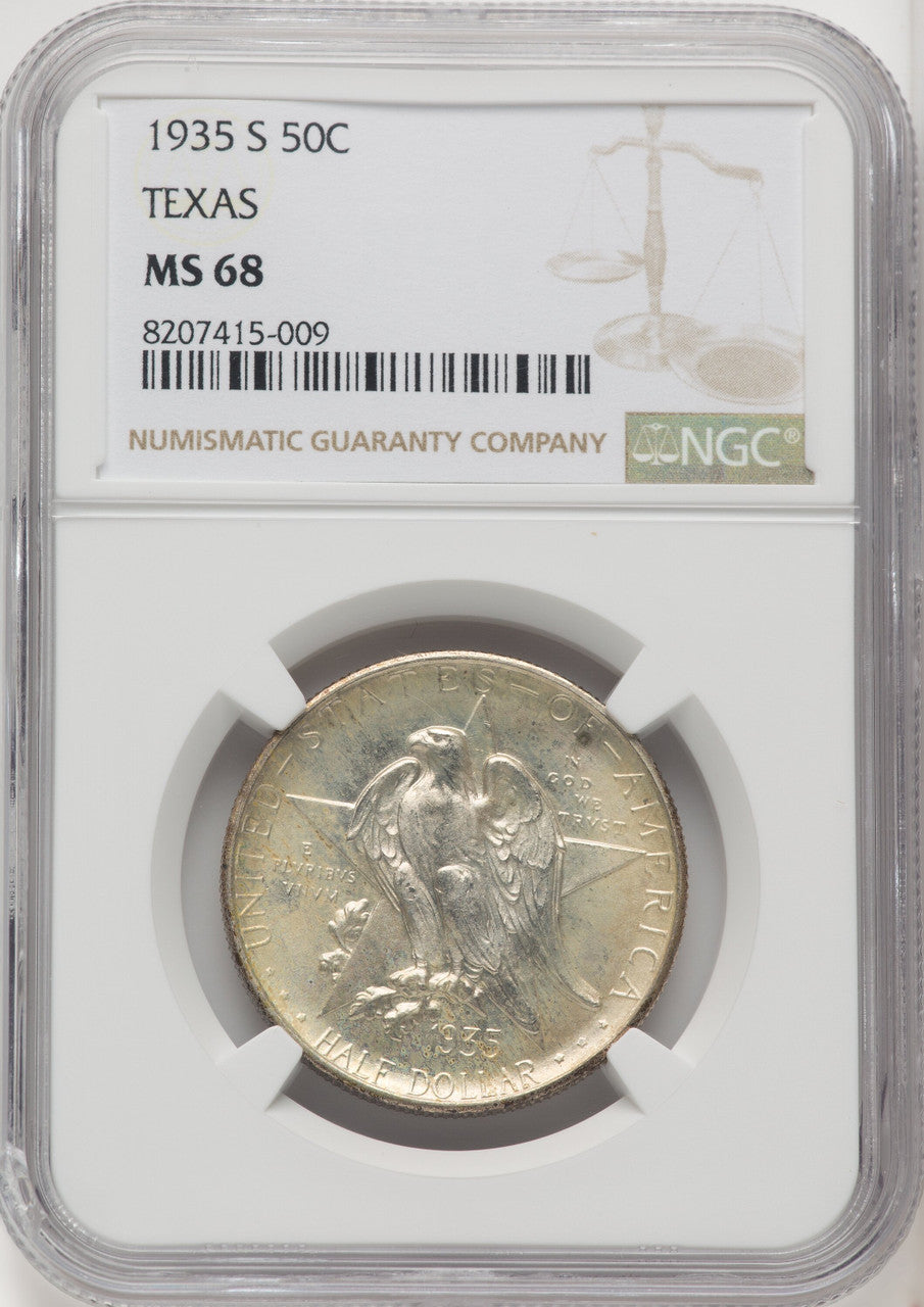 1935-S 50C Texas Commemorative Silver NGC MS68 (771858003)