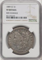 1889-CC Morgan Dollar Details NGC VF20 (506363023)