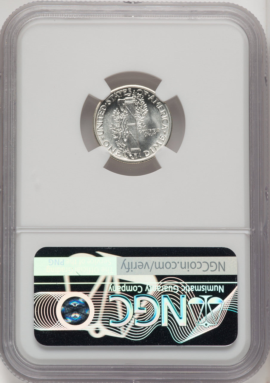 1942-D 10C FB Mercury Dime NGC MS68 (771837011)