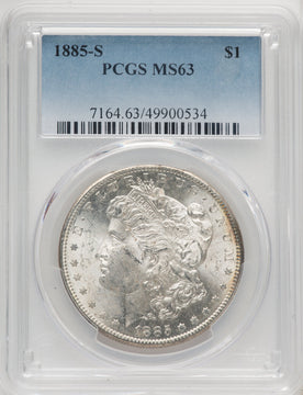 1885-S Morgan Dollar PCGS MS63