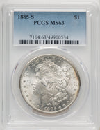 1885-S Morgan Dollar PCGS MS63