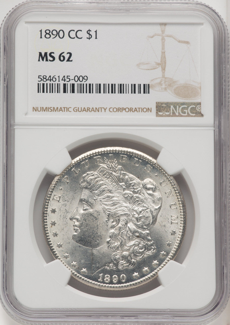 1890-CC Morgan Dollar NGC MS62