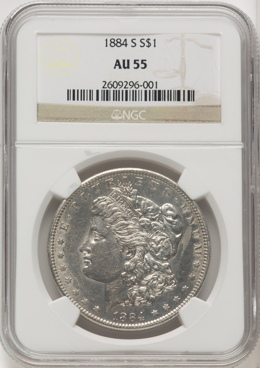 1884-S Morgan Dollar NGC AU55 (771822024)
