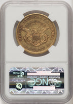 1854 $20 Small Date Liberty Double Eagle CACG XF45