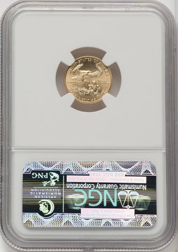 2010 $5 Tenth-Ounce Gold Eagle First Strike ER Blue NGC MS70