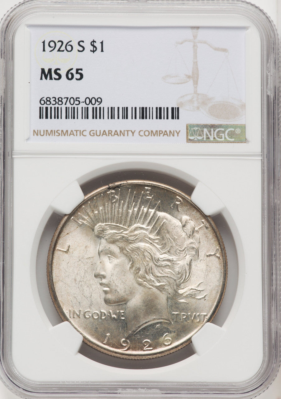 1926-S Peace Dollar NGC MS65 (519977026)