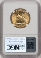 1908 $10 MOTTO Indian Eagle NGC MS61 (771721053)