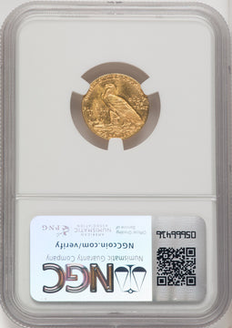 1911 $2.50 Indian Quarter Eagle NGC MS64 (769207001)