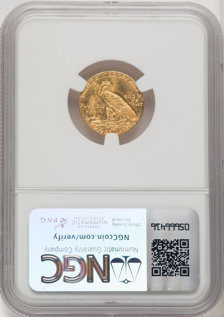 1911 $2.50 Indian Quarter Eagle NGC MS64 (769207001)