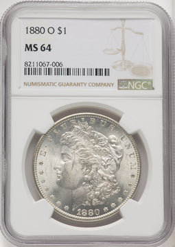 1880-O Morgan Dollar NGC MS64 (769258001)