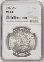 1880-O Morgan Dollar NGC MS64 (769258001)