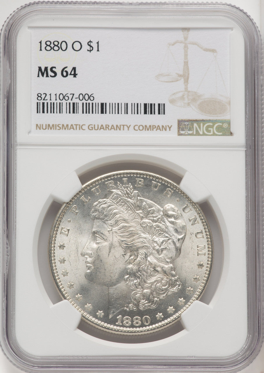 1880-O Morgan Dollar NGC MS64 (769258001)