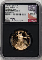 2021-W G$25 Half Ounce Gold Eagle Type One First Day of Issue NGC PF70