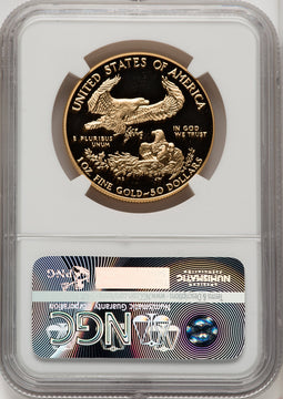 1990-W $50 One-Ounce Gold Eagle NGC PF70 (506163012)