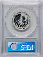 2007-W $50 Half-Ounce Platinum Reverse Proof 10th Anniversary Blue Gradient PCGS PR70