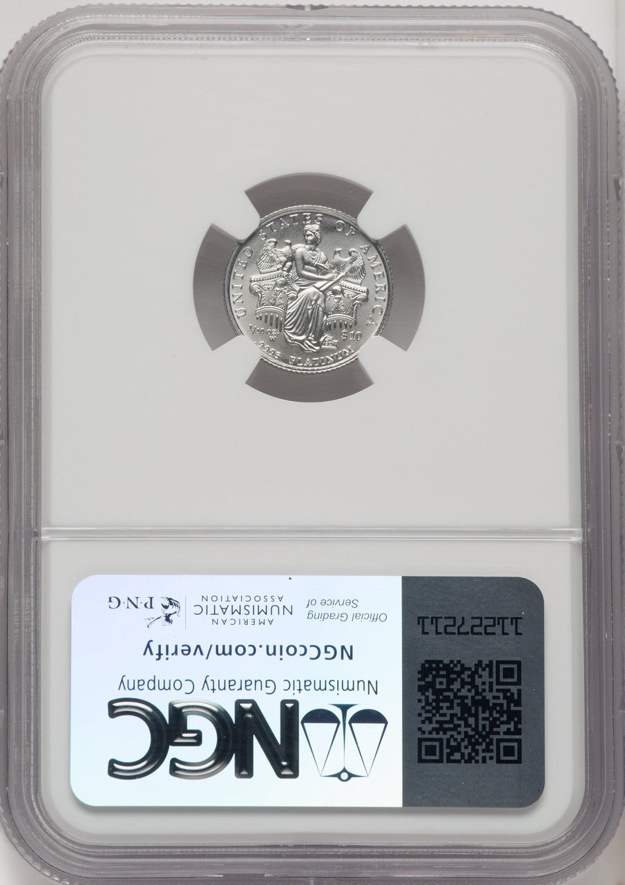 2006-W $10 Tenth-Ounce Platinum Eagle Burnished NGC MS70 (505447004)