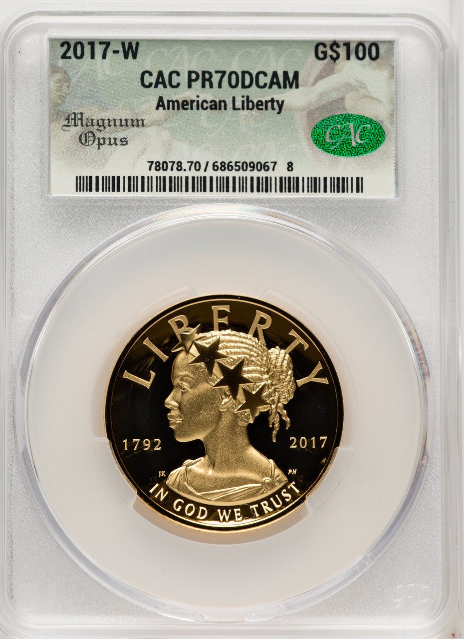 2017-W G$100 American Liberty High Relief Magnum Opus CACG PR70