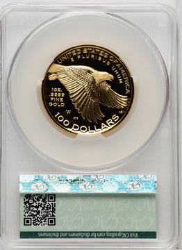 2017-W G$100 American Liberty High Relief Magnum Opus CACG PR70