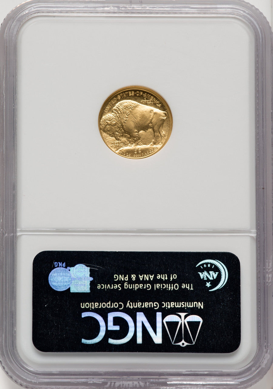 2008-W Gold Buffalo 4-Coin Set ER Blue NGC MS70