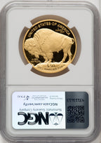 2010-W $50 One-Ounce Gold Buffalo .9999 Fine Gold Brown Label NGC PF70 (770902004)