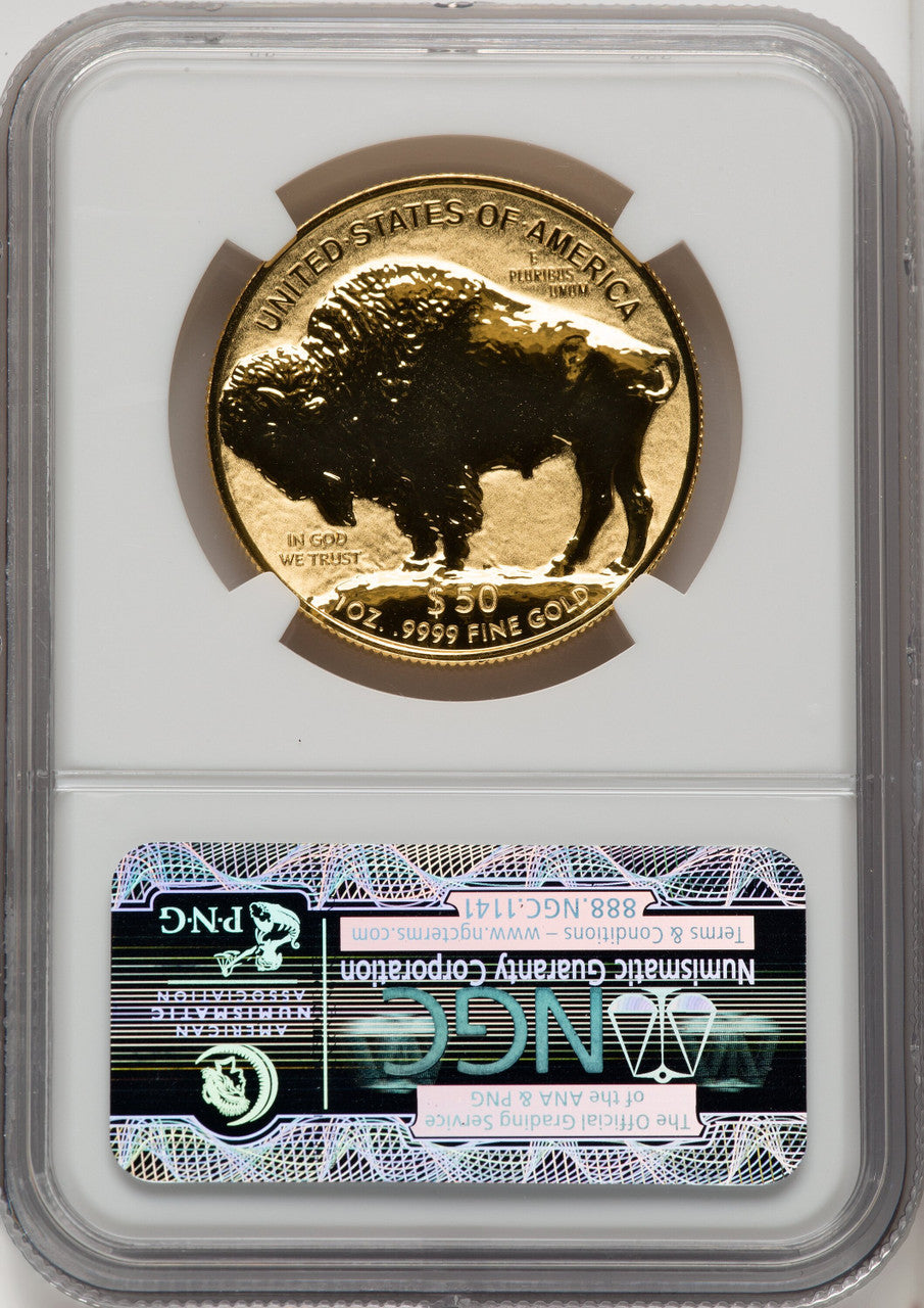 2013-W $50 One-Ounce Gold Buffalo Reverse Proof First Strike NGC PF70 (506163031)