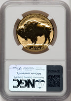 2013-W $50 One-Ounce Gold Buffalo Reverse Proof 100th Anniversary Brown Label NGC PF70 (771655015)