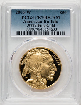 2006-W 1 oz Gold Buffalo PCGS PR70UCAM