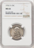 1932-S 25C Washington Quarter NGC MS65 (769841003)