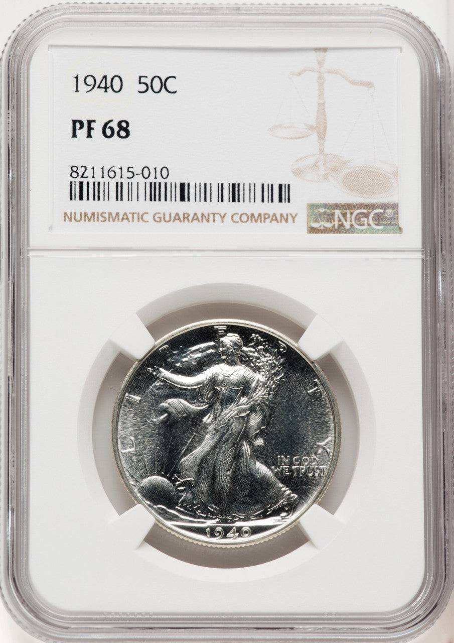 1940 50C Proof Walking Liberty Half Dollar NGC PR68 (770353007)