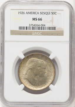 1926 50C Sesquicentennial Commemorative Silver NGC MS66 (771859003)