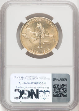 1935 50C Spanish Trail Commemorative Silver NGC MS66+