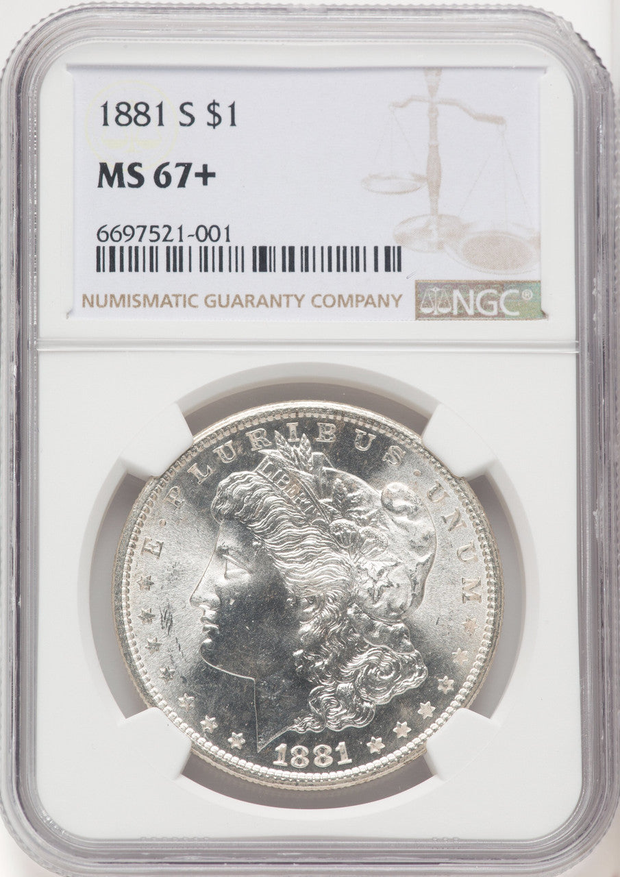 1881-S Morgan Dollar NGC MS67+ (772193005)