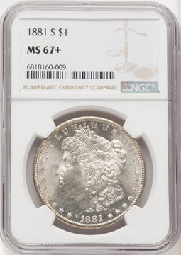 1881-S Morgan Dollar NGC MS67+ (772193006)