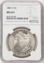 1881-S Morgan Dollar NGC MS67+ (772193006)