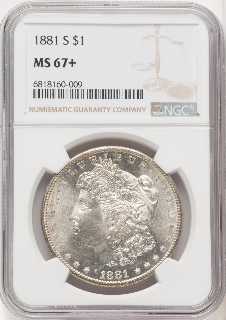 1881-S Morgan Dollar NGC MS67+ (772193006)