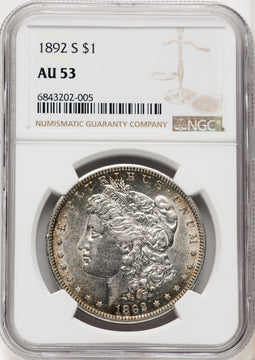 1892-S Morgan Dollar NGC AU53