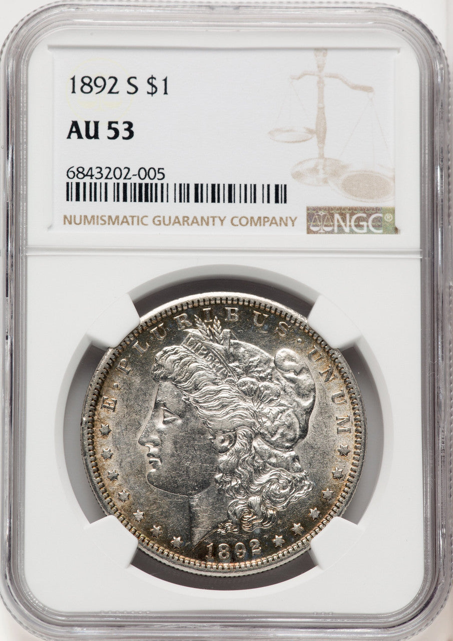1892-S Morgan Dollar NGC AU53