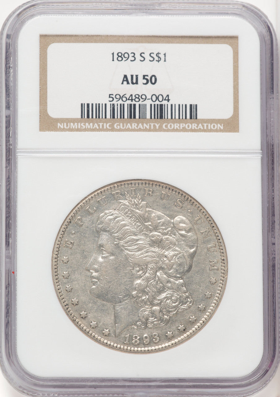 1893-S Morgan Dollar NGC AU50