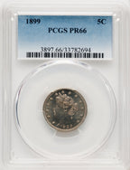 1899 5C Proof Liberty Nickel PCGS PR66