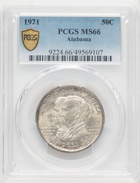 1921 50C Alabama Commemorative Silver PCGS MS66 (772138086)