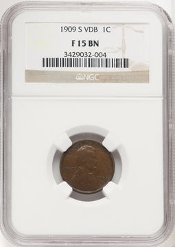 1909-S 1C VDB BN Lincoln Cent NGC 15 (519992005)
