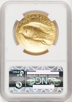 1907 $20 Wire Rim High Relief Double Eagle NGC MS63 (772045240)